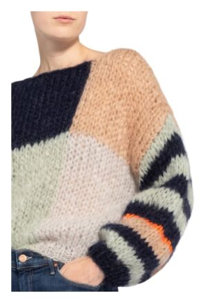 Maiami Mohair-Pullover blau