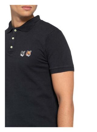 MAISON KITSUNÉ Pique-Poloshirt Herren, Grau