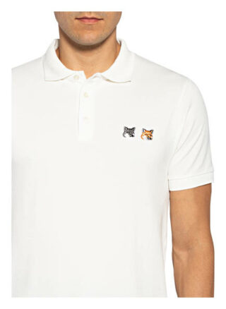 MAISON KITSUNÉ Pique-Poloshirt Herren, Weiß