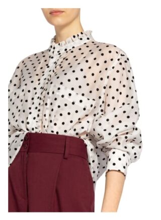 Maje Bluse Catherina Mit Rüschenbesatz weiss