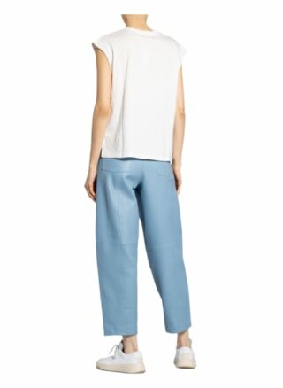 Maje Blusentop Tinia Mit Spitzenbesatz weiss
