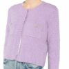 Maje Strickjacke Marguerite violett