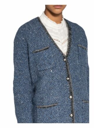 Maje Strickjacke Miso blau
