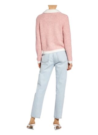 Maje Strickjacke Missionc Mit Glitzergarn Und Paillettenbesatz rosa
