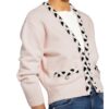 Maje Strickjacke Mit Perlenbesatz pink