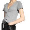 Maje Strickshirt Milino Mit Glitzergarn silber