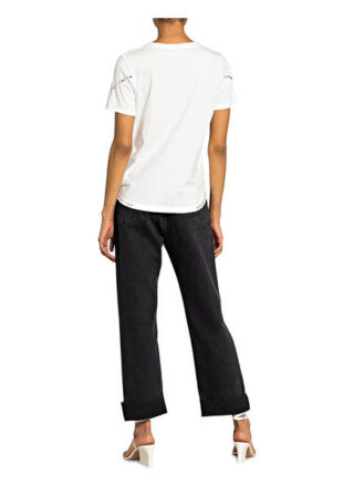 Maje T-Shirt Tabloid weiss