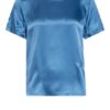 Maje T-Shirt Tank Im Materialmix blau