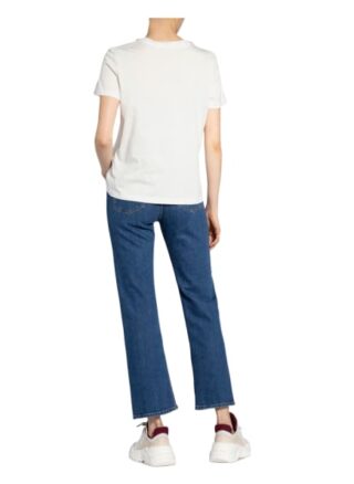 Maje T-Shirt Topal Mit Schmucksteinbesatz weiss