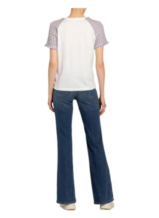 Maje T-Shirt Tweed weiss
