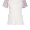 Maje T-Shirt Tweed weiss