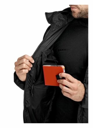 Mammut Daunenjacke Meron Mit Kapuze schwarz