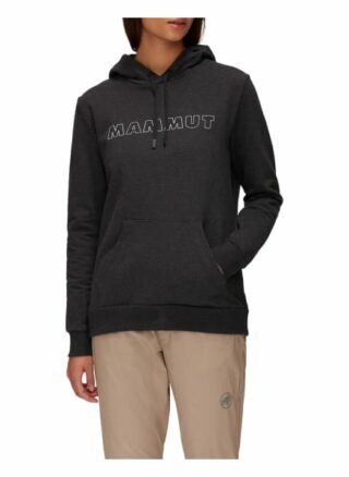 Mammut Hoodie Logo schwarz