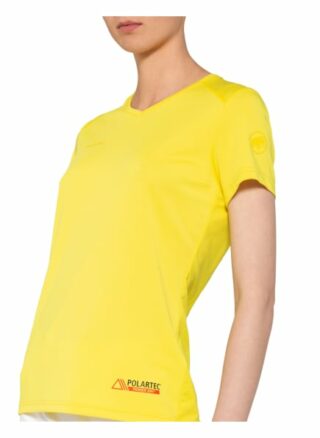 Mammut T-Shirt Sertig Mit Mesh-Einsatz gelb