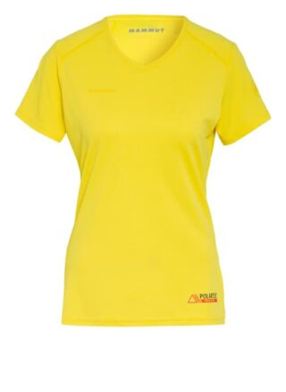 Mammut T-Shirt Sertig Mit Mesh-Einsatz gelb
