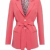 Marc Aurel Blazer Mit Bindegürtel pink