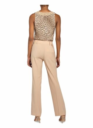 Marc Aurel Blusentop Mit Spitzenbesatz beige