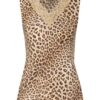 Marc Aurel Blusentop Mit Spitzenbesatz beige