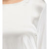 Marc Aurel Longsleeve Im Materialmix weiss