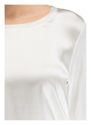 Marc Aurel Longsleeve Im Materialmix weiss