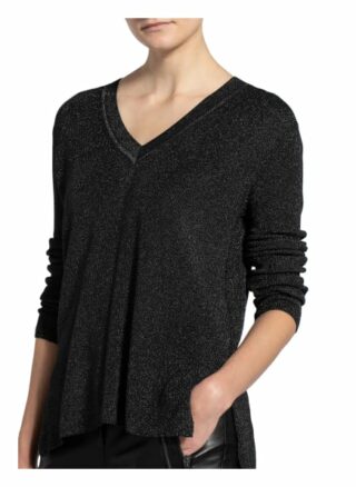Marc Aurel Pullover Mit Glizergarn schwarz