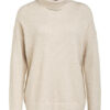 Marc Aurel Rollkragenpullover Mit Glitzergarn beige