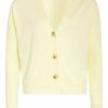 Marc Aurel Strickjacke Mit Leinen gelb