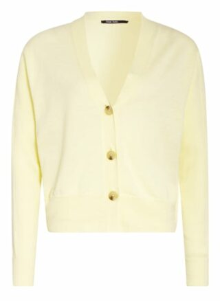 Marc Aurel Strickjacke Mit Leinen gelb