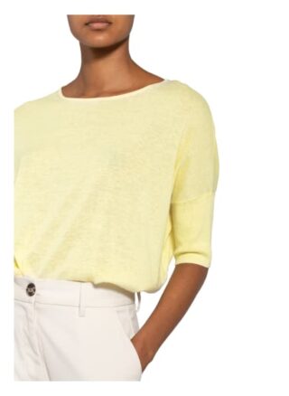Marc Aurel Strickshirt Mit Leinen gelb