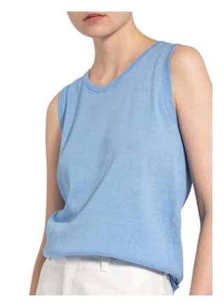 Marc Aurel Stricktop Mit Leinen blau