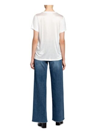 Marc Aurel T-Shirt Mit Pailettenbesatz weiss
