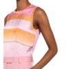 Marc Aurel Top Im Materialmix pink