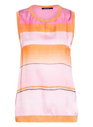 Marc Aurel Top Im Materialmix pink