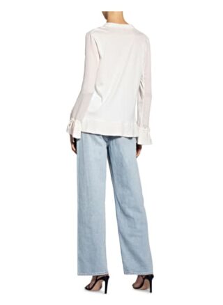 Marc Cain Blusenshirt Mit Volants weiss