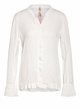 Marc Cain Blusenshirt Mit Volants weiss