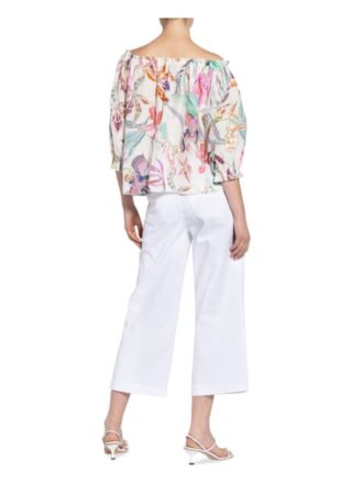 Marc Cain Carmenbluse Mit Seide weiss