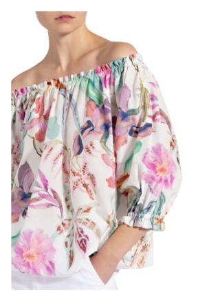 Marc Cain Carmenbluse Mit Seide weiss