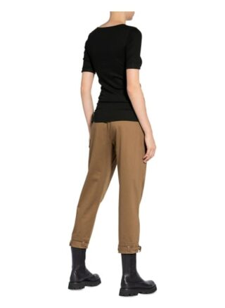 Marc Cain Feinripp-Shirt schwarz