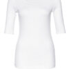 Marc Cain Feinripp-Shirt weiss