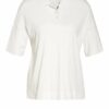 Marc Cain Jersey-Poloshirt weiss