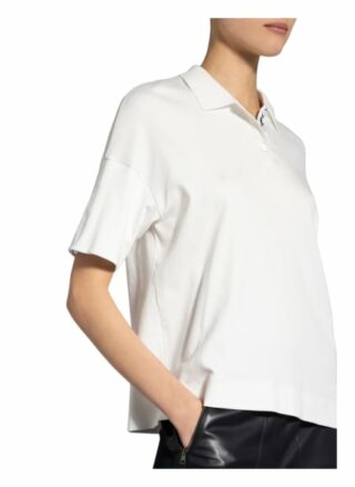 Marc Cain Jersey-Poloshirt weiss