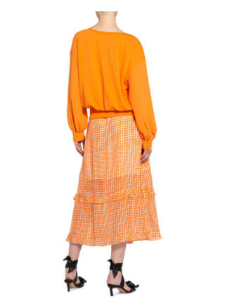 Marc Cain Longsleeve Im Materialmix orange