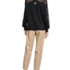 Marc Cain Longsleeve Im Materialmix schwarz