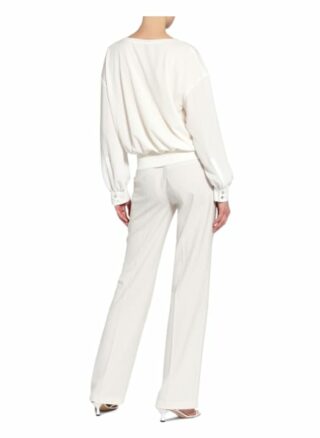 Marc Cain Longsleeve Im Materialmix weiss