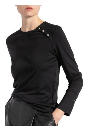 Marc Cain Longsleeve Mit Seidenanteil schwarz