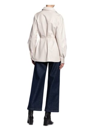 Marc Cain Overshirt In Lederoptik weiss