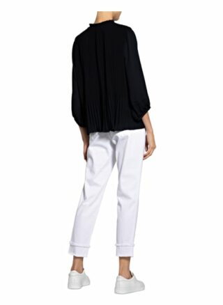 Marc Cain Plissee-Blusenshirt blau