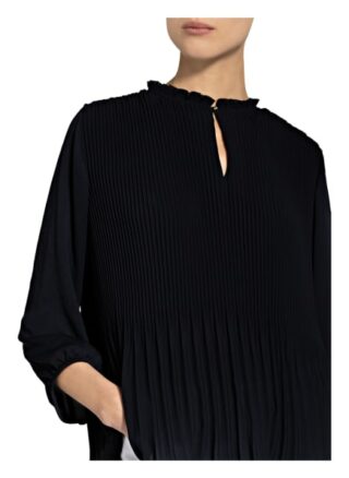 Marc Cain Plissee-Blusenshirt blau