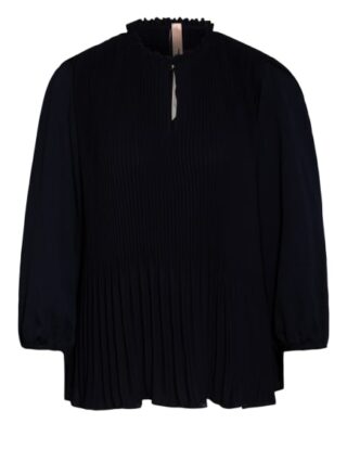 Marc Cain Plissee-Blusenshirt blau