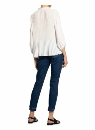 Marc Cain Plissee-Blusenshirt weiss